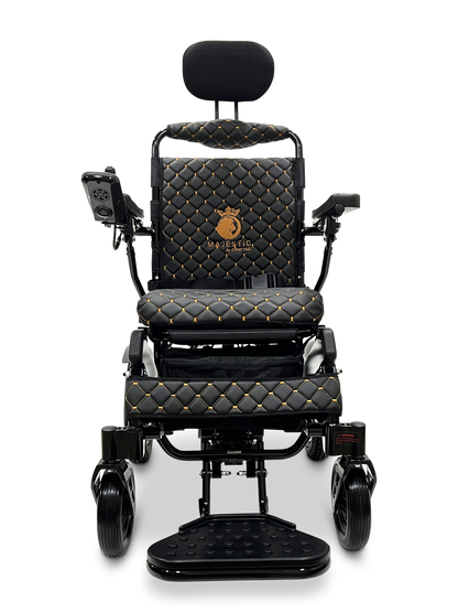 MAJESTIC IQ-9000 Auto Recline Remote Controlled Electric Wheelchair Black Black