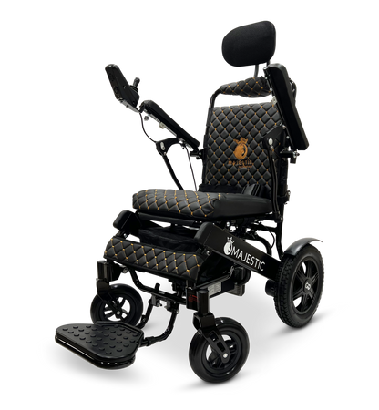 MAJESTIC IQ-9000 Auto Recline Remote Controlled Electric Wheelchair Black Black