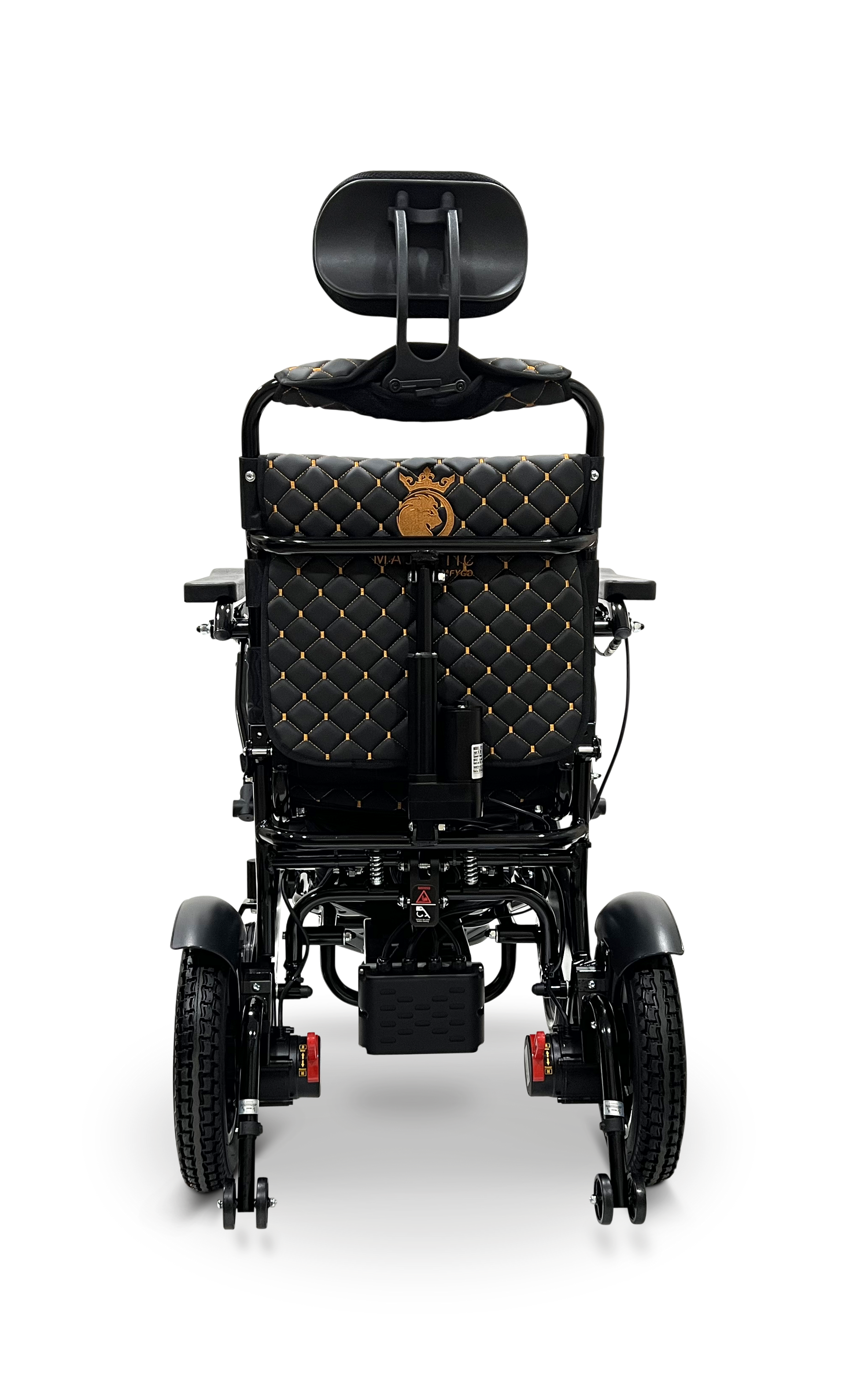 MAJESTIC IQ-9000 Auto Recline Remote Controlled Electric Wheelchair Black Black