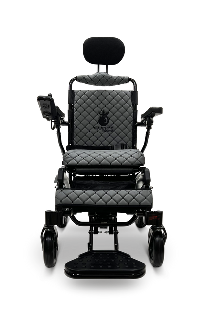 MAJESTIC IQ-9000 Auto Recline Remote Controlled Electric Wheelchair Black Gray