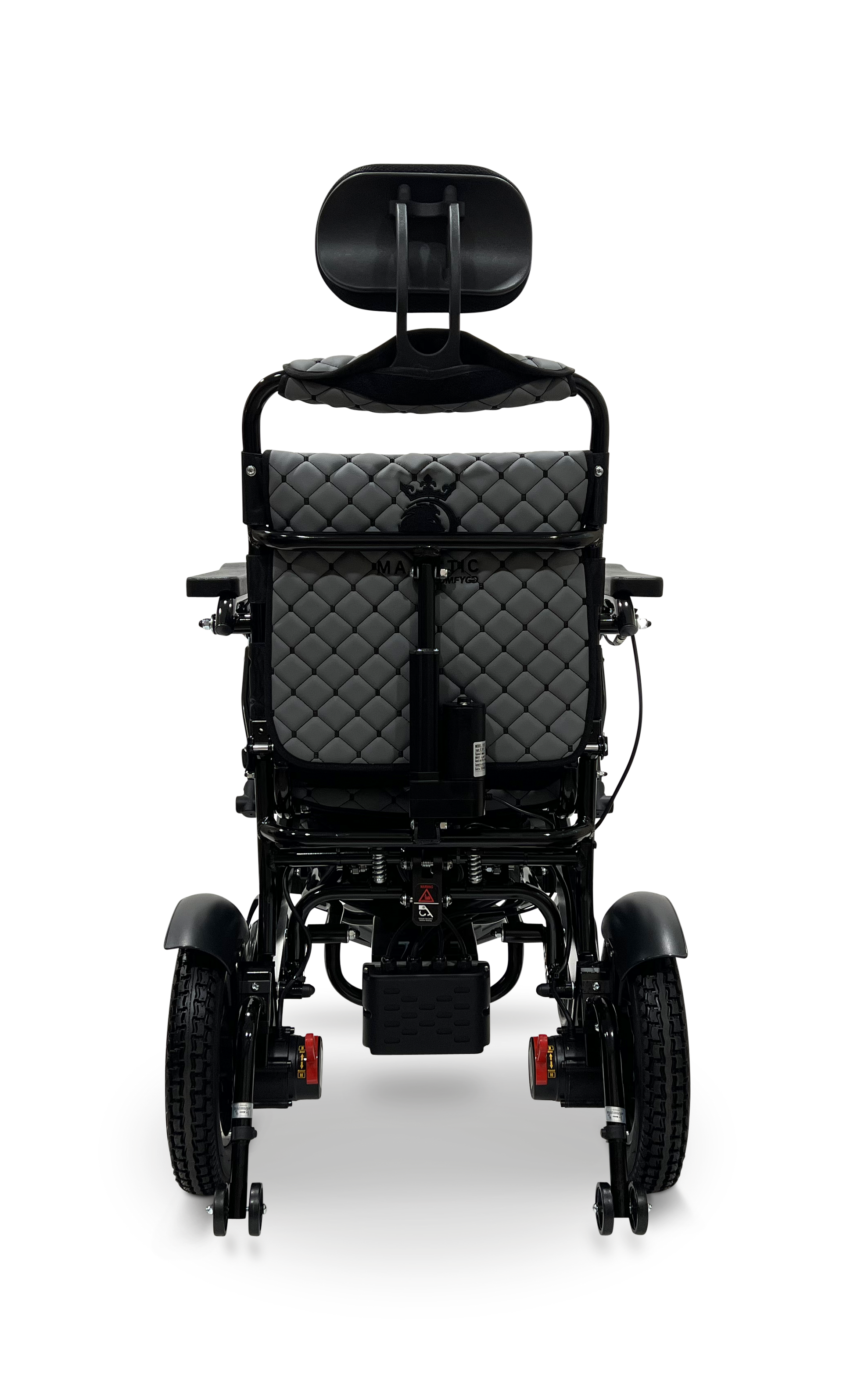 MAJESTIC IQ-9000 Auto Recline Remote Controlled Electric Wheelchair Black Gray