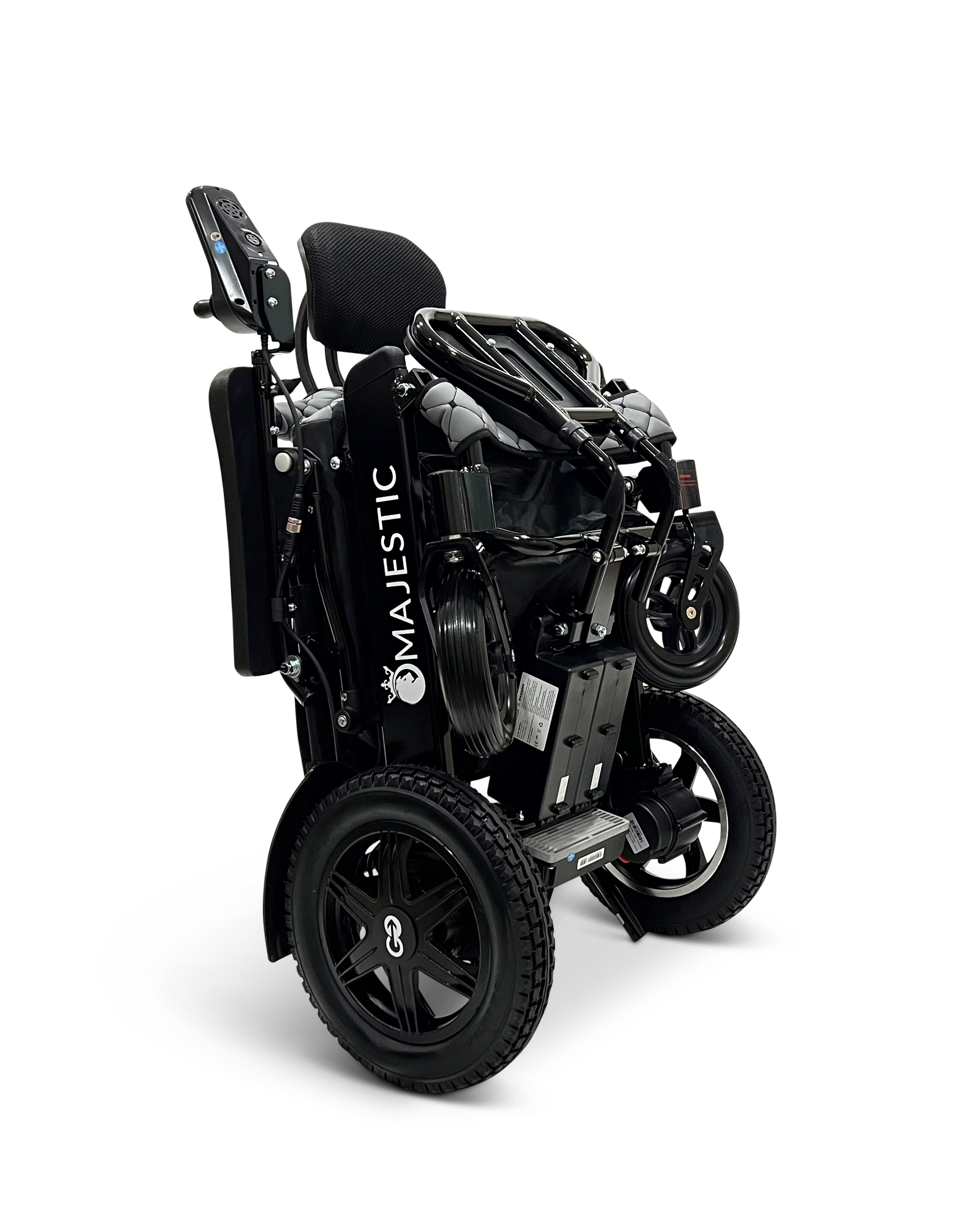 MAJESTIC IQ-9000 Auto Recline Remote Controlled Electric Wheelchair Black Gray
