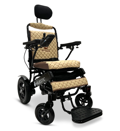MAJESTIC IQ-9000 Auto Recline Remote Controlled Electric Wheelchair Black Coffee
