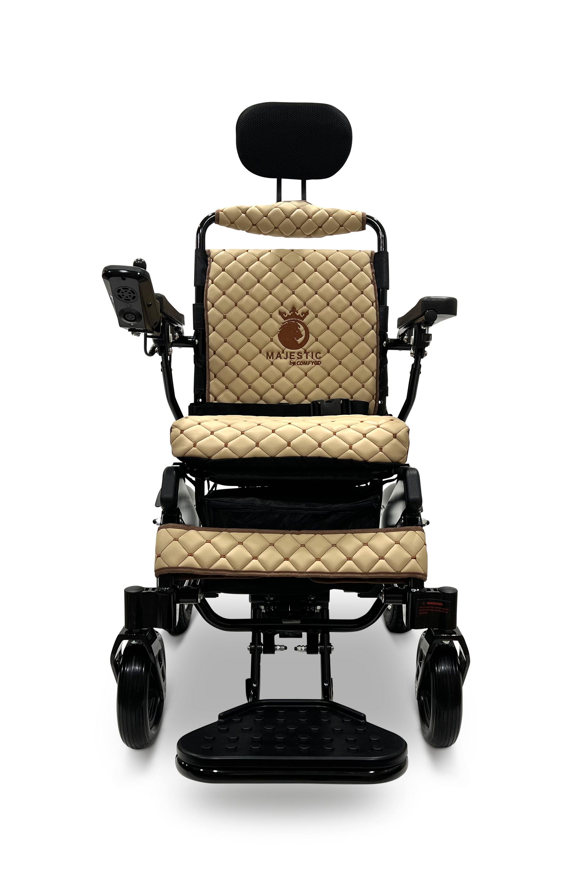 MAJESTIC IQ-9000 Auto Recline Remote Controlled Electric Wheelchair Black Coffee