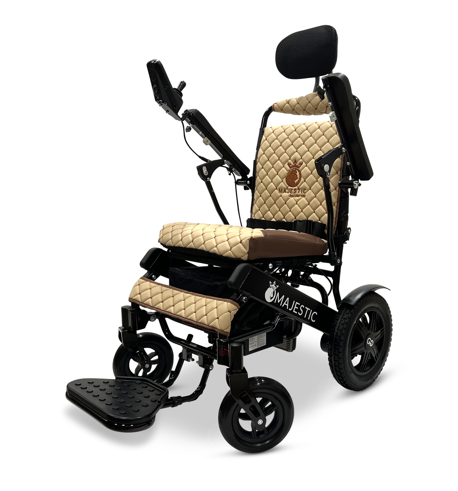 MAJESTIC IQ-9000 Auto Recline Remote Controlled Electric Wheelchair Black Coffee
