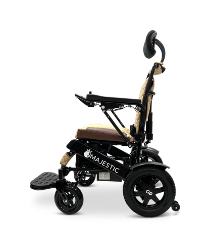 MAJESTIC IQ-9000 Auto Recline Remote Controlled Electric Wheelchair Black Coffee
