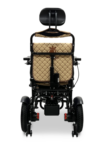 MAJESTIC IQ-9000 Auto Recline Remote Controlled Electric Wheelchair Black Coffee