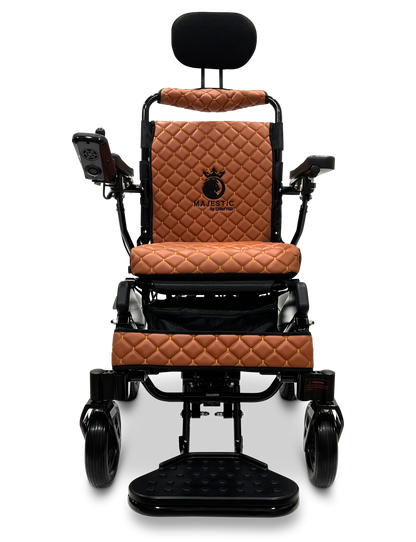 MAJESTIC IQ-9000 Auto Recline Remote Controlled Electric Wheelchair Black Taba