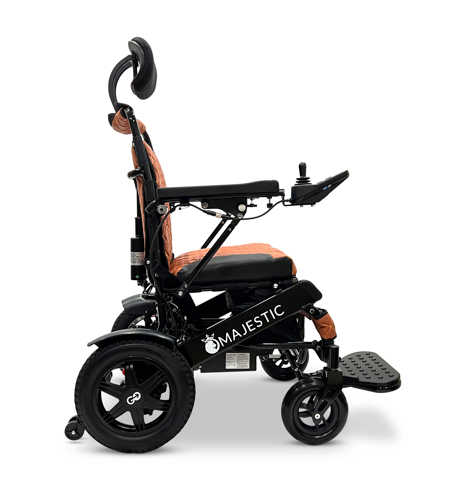 MAJESTIC IQ-9000 Auto Recline Remote Controlled Electric Wheelchair Black Taba