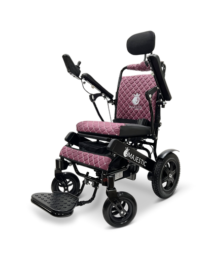 MAJESTIC IQ-9000 Auto Recline Remote Controlled Electric Wheelchair Black Purple