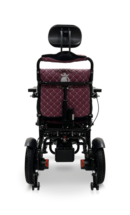 MAJESTIC IQ-9000 Auto Recline Remote Controlled Electric Wheelchair Black Purple