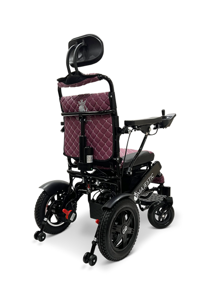 MAJESTIC IQ-9000 Auto Recline Remote Controlled Electric Wheelchair Black Purple