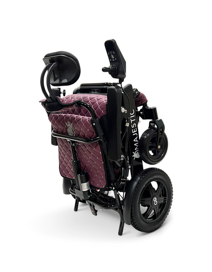 MAJESTIC IQ-9000 Auto Recline Remote Controlled Electric Wheelchair Black Purple