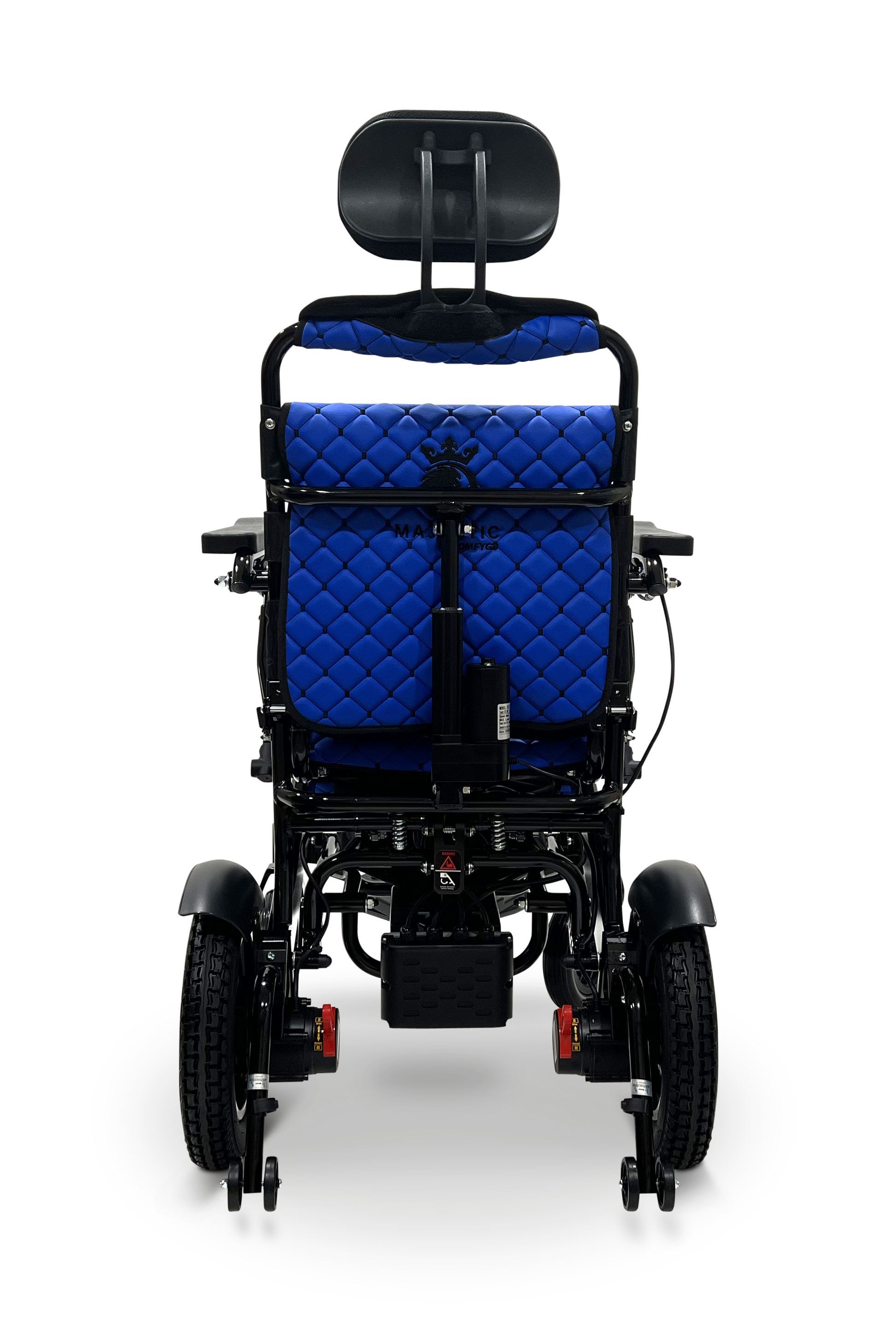 MAJESTIC IQ-9000 Auto Recline Remote Controlled Electric Wheelchair Black Blue