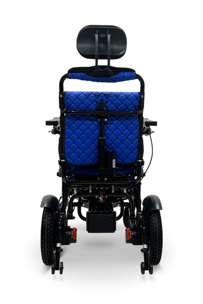MAJESTIC IQ-9000 Auto Recline Remote Controlled Electric Wheelchair Black Blue