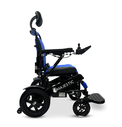 MAJESTIC IQ-9000 Auto Recline Remote Controlled Electric Wheelchair Black Blue