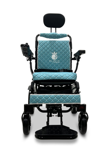 MAJESTIC IQ-9000 Auto Recline Remote Controlled Electric Wheelchair Black Teal