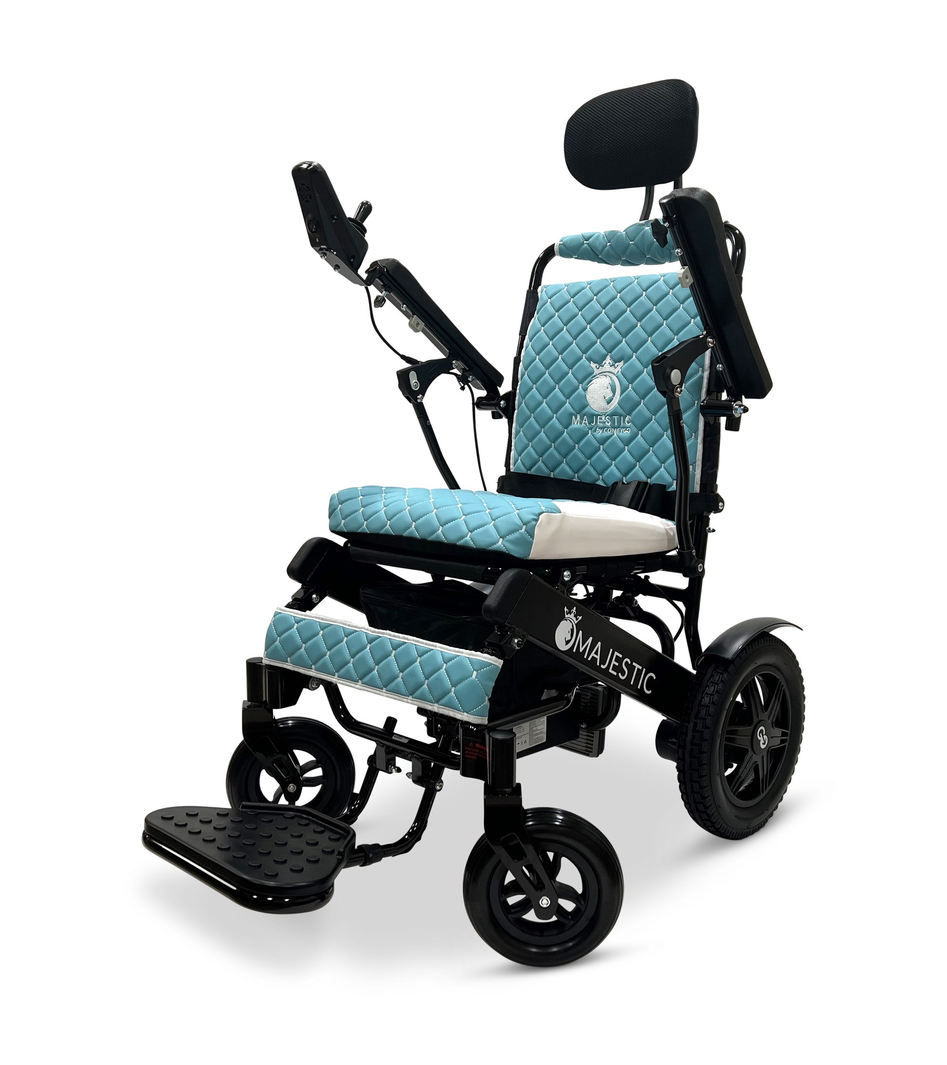MAJESTIC IQ-9000 Auto Recline Remote Controlled Electric Wheelchair Black Teal