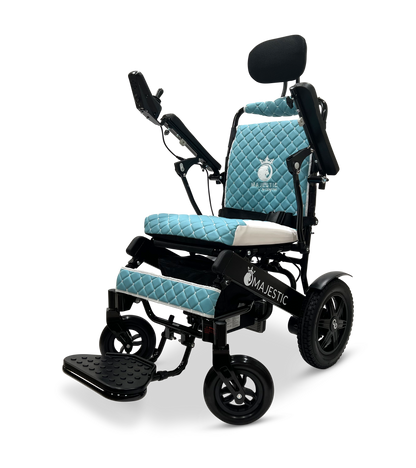 MAJESTIC IQ-9000 Auto Recline Remote Controlled Electric Wheelchair Black Teal
