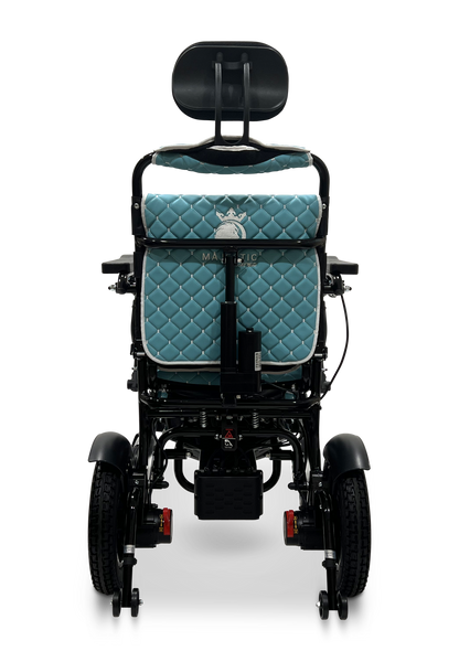 MAJESTIC IQ-9000 Auto Recline Remote Controlled Electric Wheelchair Black Teal