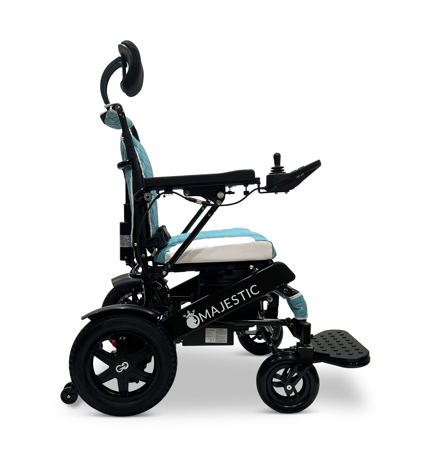 MAJESTIC IQ-9000 Auto Recline Remote Controlled Electric Wheelchair Black Teal