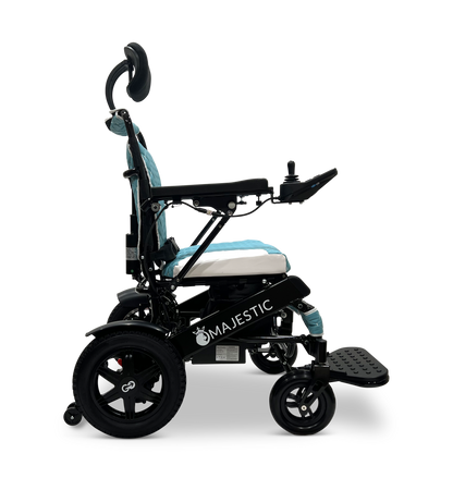MAJESTIC IQ-9000 Auto Recline Remote Controlled Electric Wheelchair Black Teal