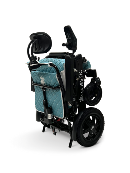 MAJESTIC IQ-9000 Auto Recline Remote Controlled Electric Wheelchair Black Teal