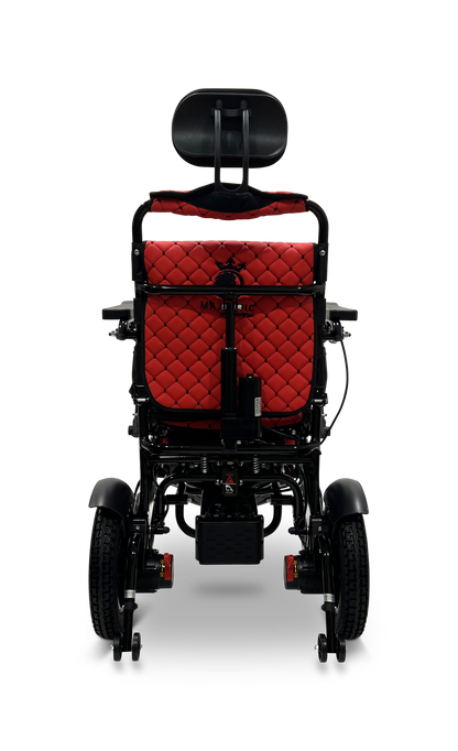 MAJESTIC IQ-9000 Auto Recline Remote Controlled Electric Wheelchair Black Red