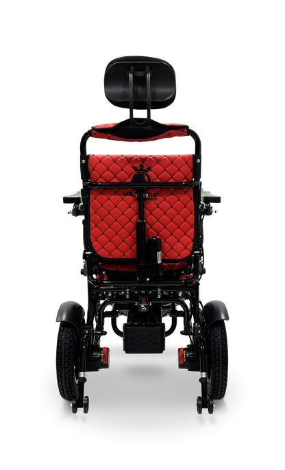 MAJESTIC IQ-9000 Auto Recline Remote Controlled Electric Wheelchair Black & Red Red