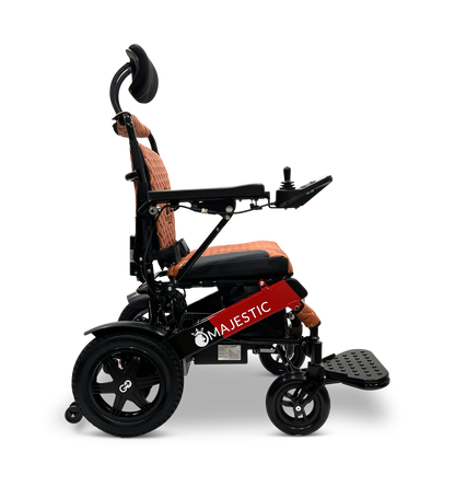 MAJESTIC IQ-9000 Auto Recline Remote Controlled Electric Wheelchair Black & Red Taba