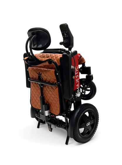 MAJESTIC IQ-9000 Auto Recline Remote Controlled Electric Wheelchair Black & Red Taba