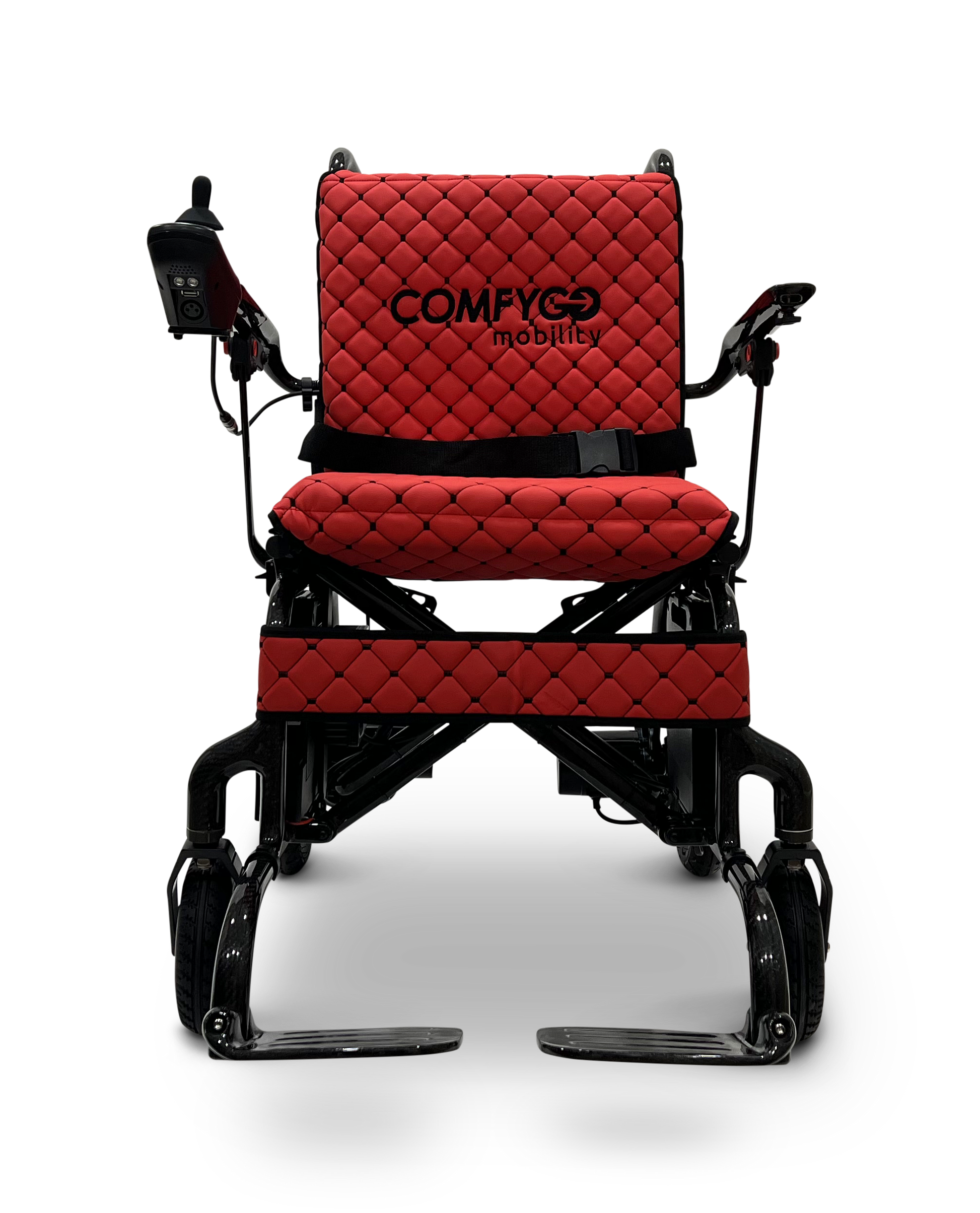 Phoenix Carbon Fiber Electric Wheelchair Red