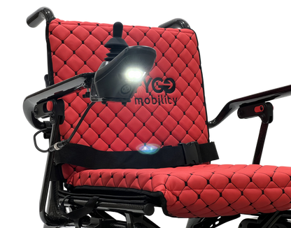 Phoenix Carbon Fiber Electric Wheelchair Red