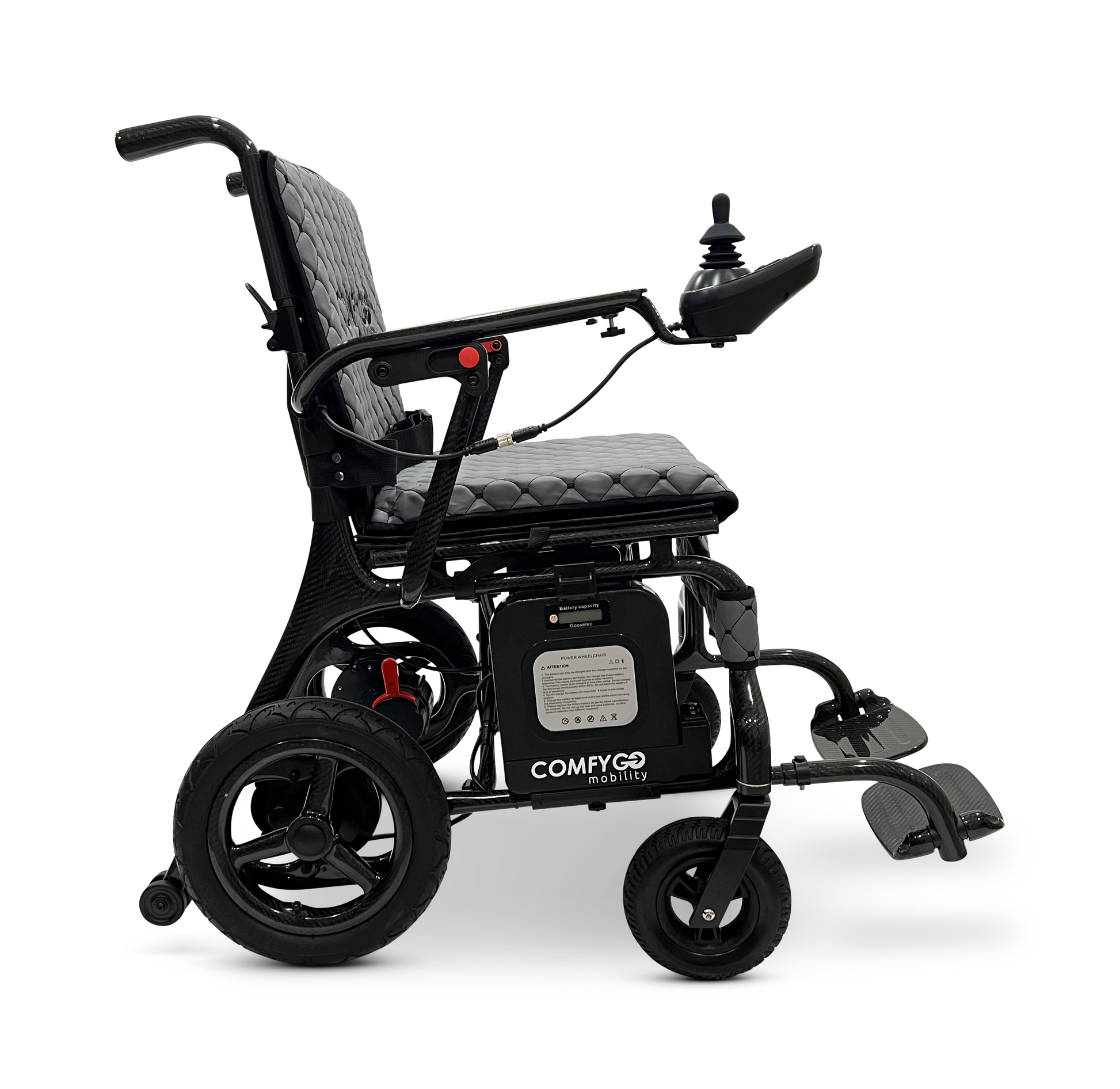 Phoenix Carbon Fiber Electric Wheelchair Gray
