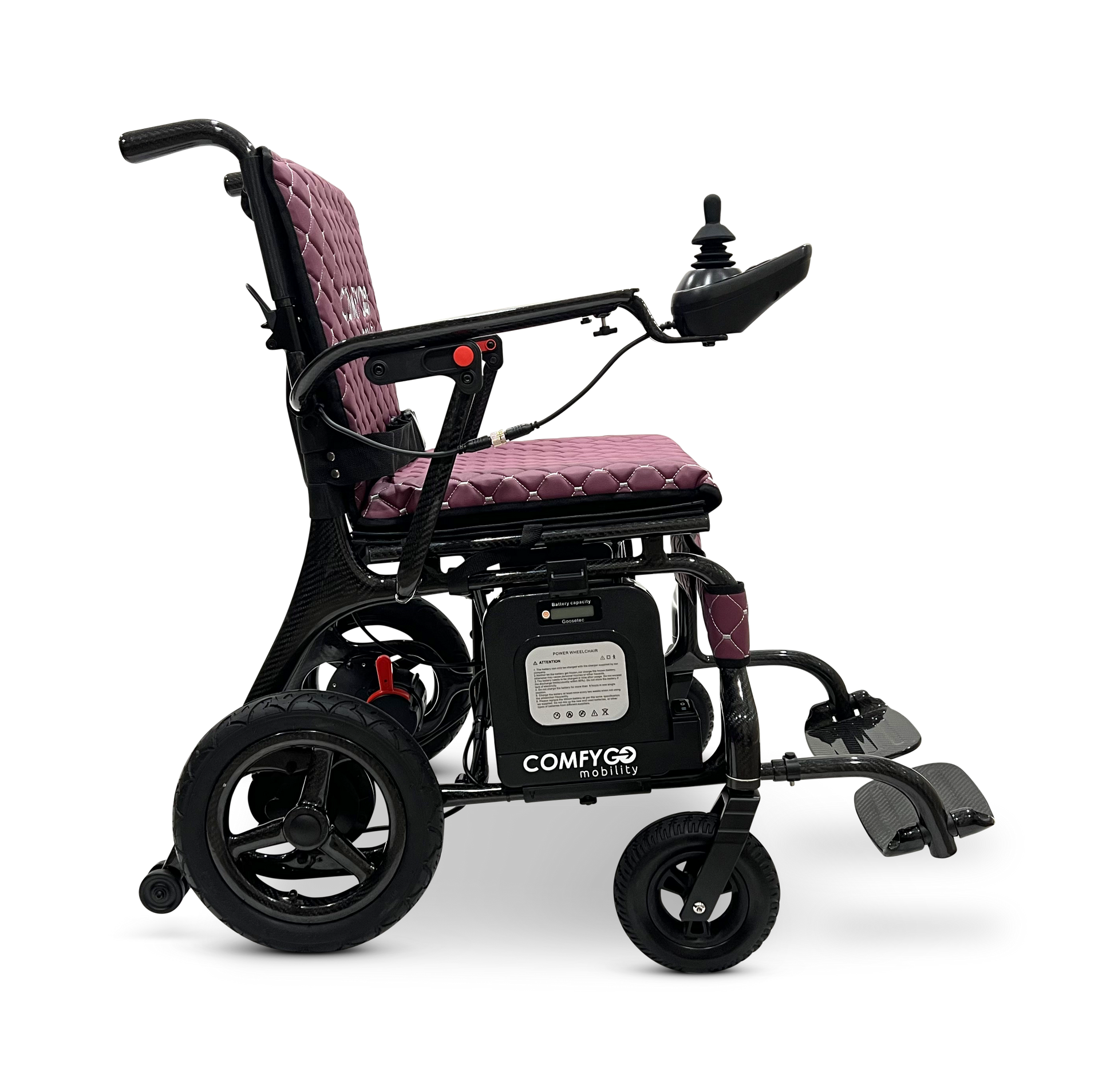Phoenix Carbon Fiber Electric Wheelchair Purple