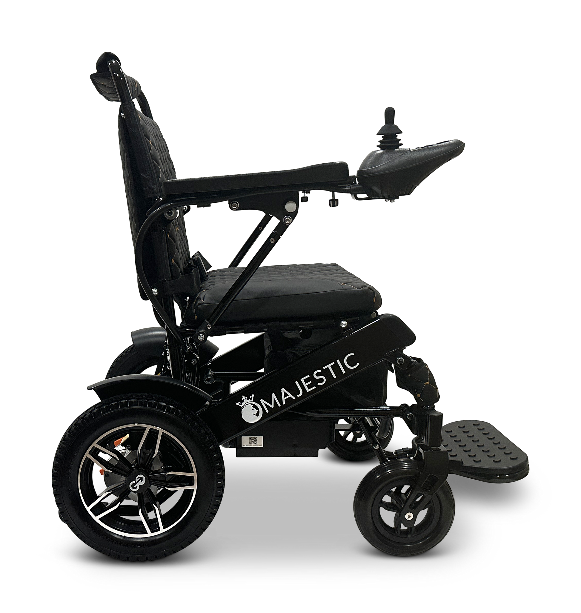 MAJESTIC IQ-8000 Remote Controlled Lightweight Electric Wheelchair Black Black