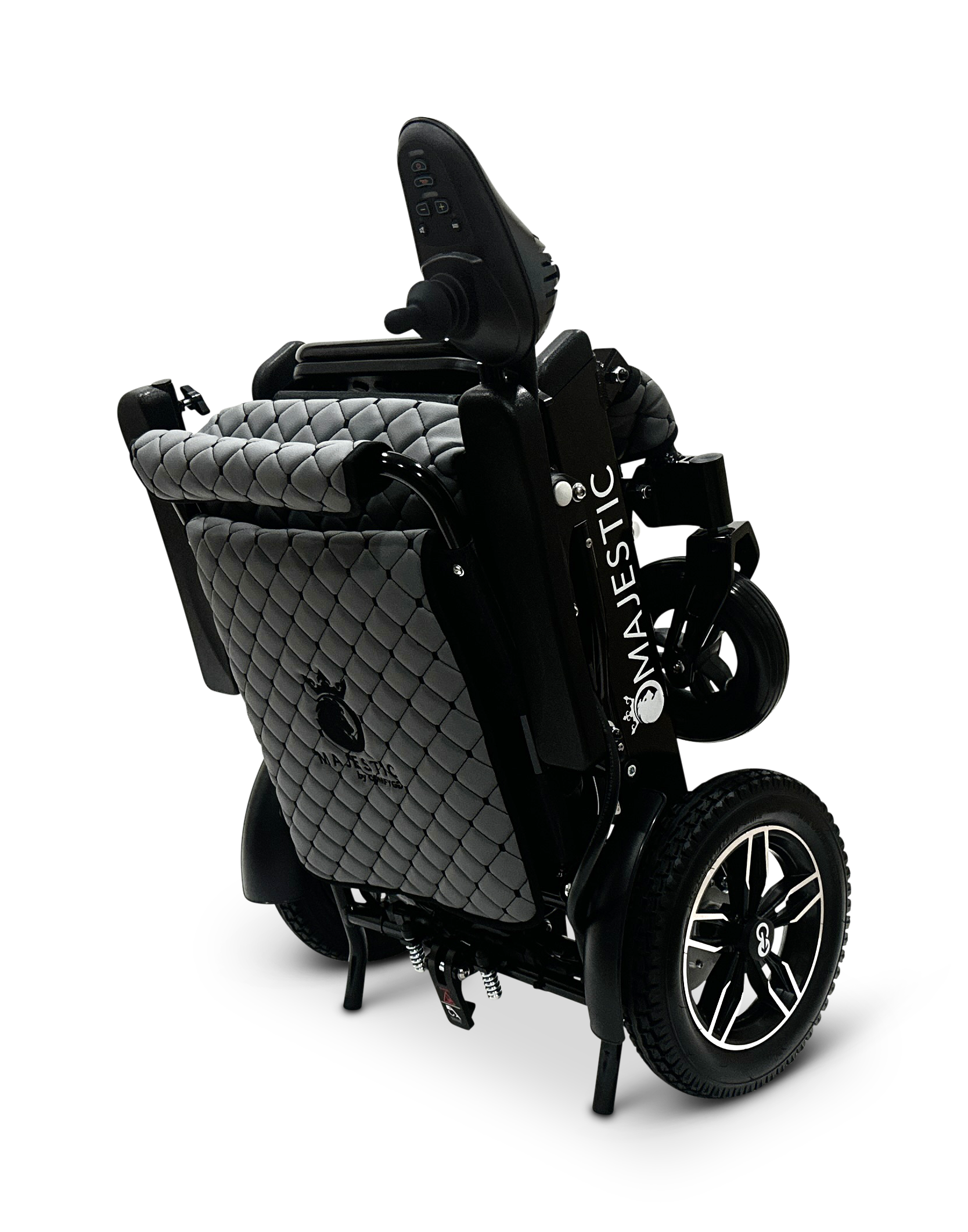 MAJESTIC IQ-8000 Remote Controlled Lightweight Electric Wheelchair Black Gray