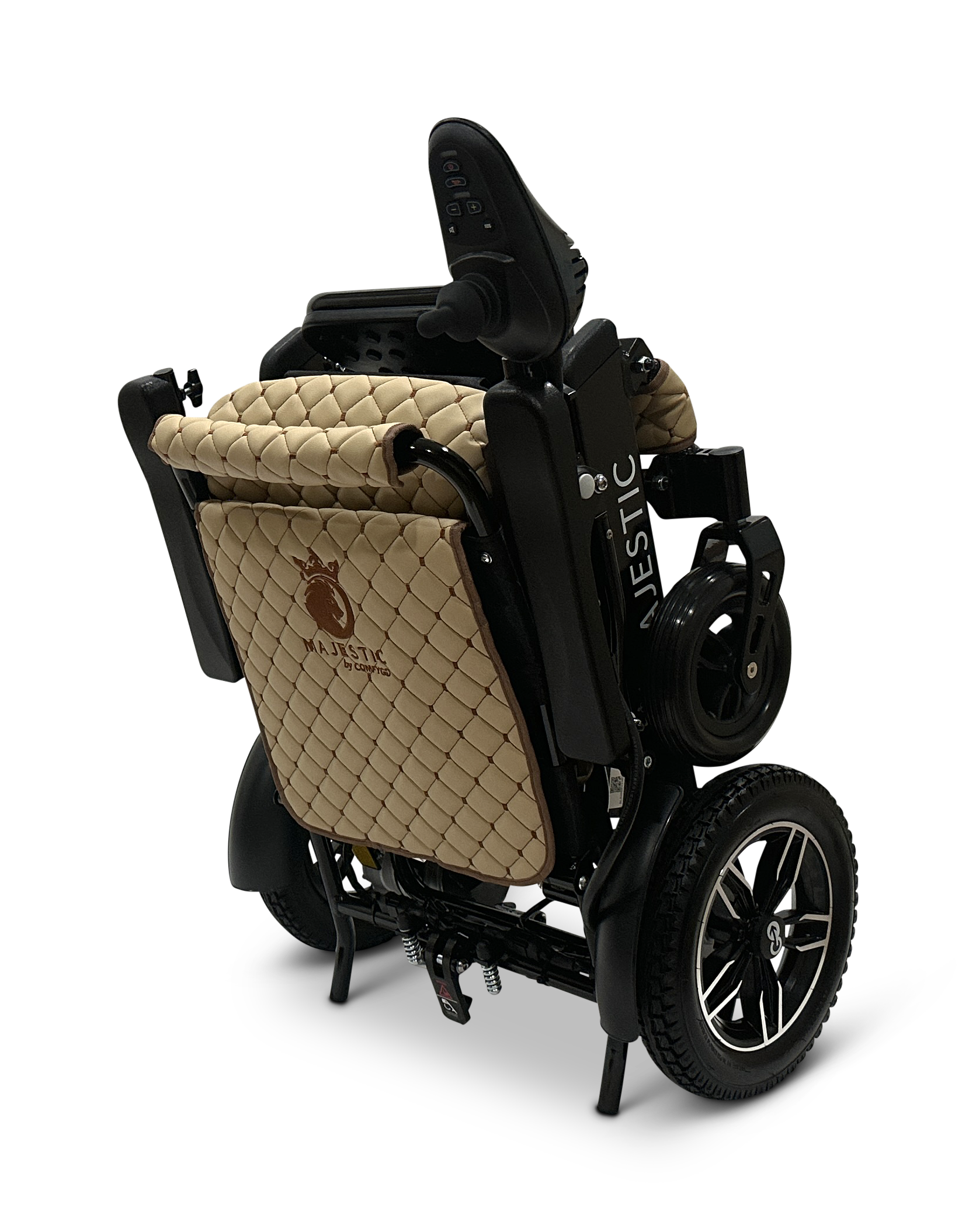 MAJESTIC IQ-8000 Remote Controlled Lightweight Electric Wheelchair Black Coffee