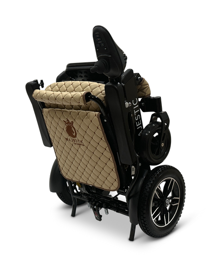 MAJESTIC IQ-8000 Remote Controlled Lightweight Electric Wheelchair Black Coffee