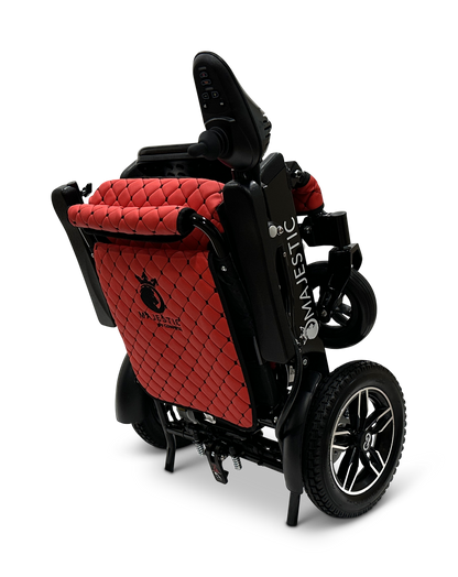 MAJESTIC IQ-8000 Remote Controlled Lightweight Electric Wheelchair Black Red