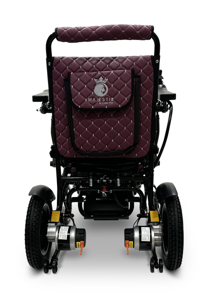 MAJESTIC IQ-8000 Remote Controlled Lightweight Electric Wheelchair Black Purple
