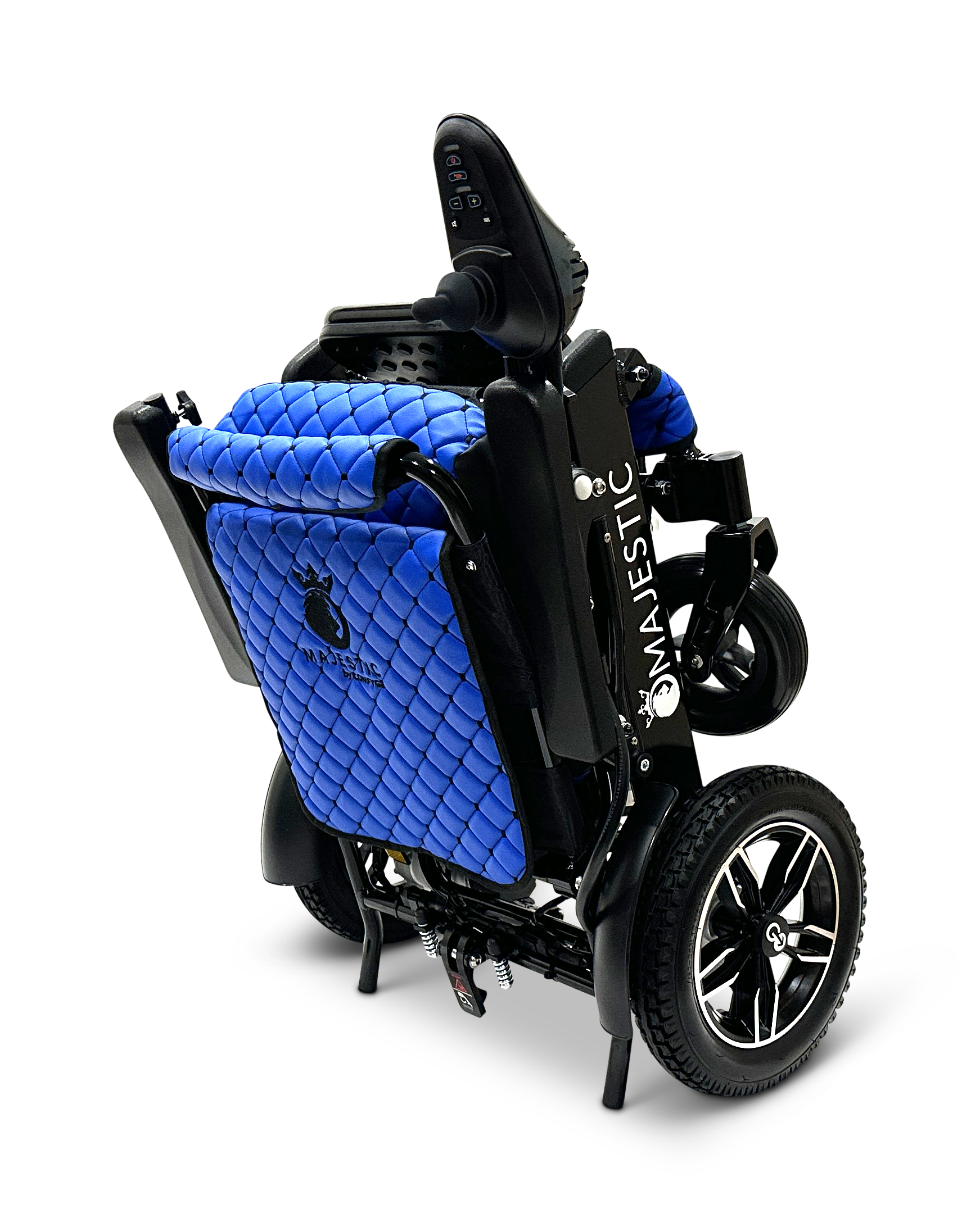 MAJESTIC IQ-8000 Remote Controlled Lightweight Electric Wheelchair Black Blue