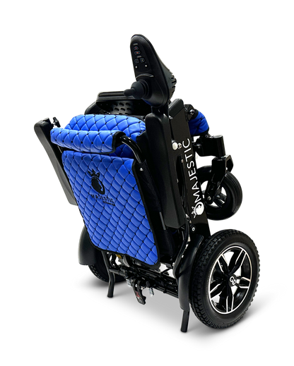 MAJESTIC IQ-8000 Remote Controlled Lightweight Electric Wheelchair Black Blue