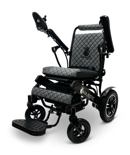 MAJESTIC IQ-8000 Remote Controlled Lightweight Electric Wheelchair Black Gray