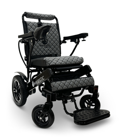 MAJESTIC IQ-8000 Remote Controlled Lightweight Electric Wheelchair Black Gray