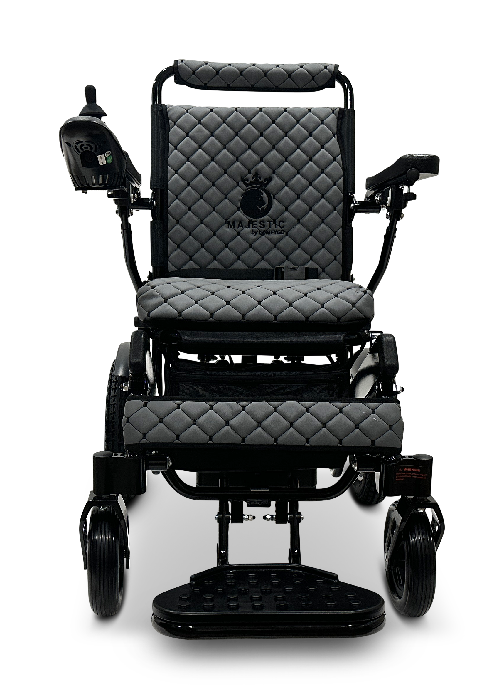 MAJESTIC IQ-8000 Remote Controlled Lightweight Electric Wheelchair Black Gray