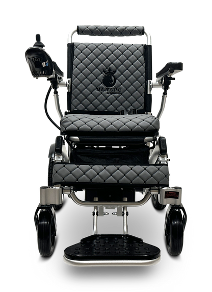MAJESTIC IQ-8000 Remote Controlled Lightweight Electric Wheelchair Silver Gray