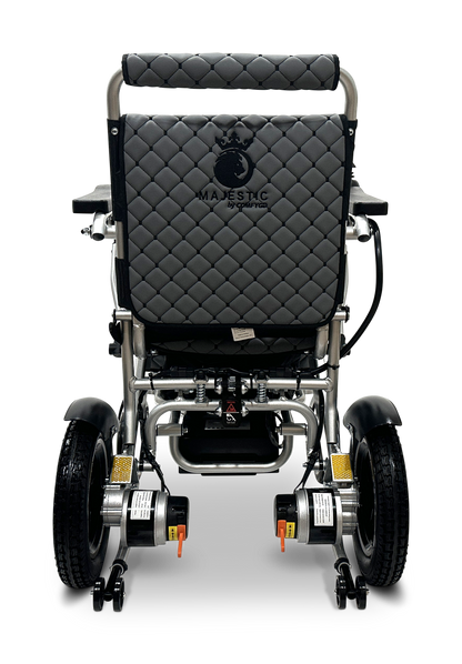 MAJESTIC IQ-8000 Remote Controlled Lightweight Electric Wheelchair Silver Gray