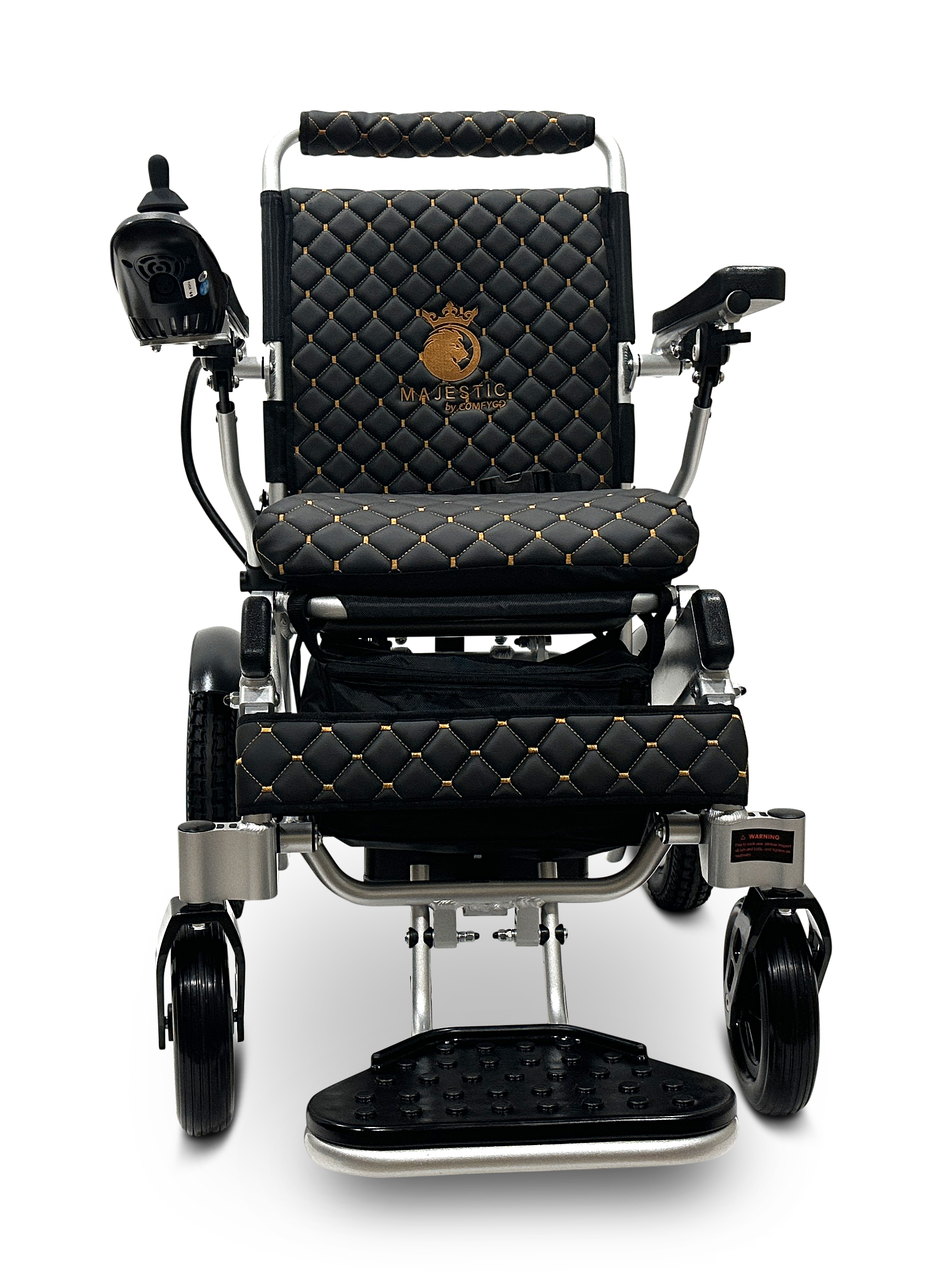 MAJESTIC IQ-8000 Remote Controlled Lightweight Electric Wheelchair Silver Black