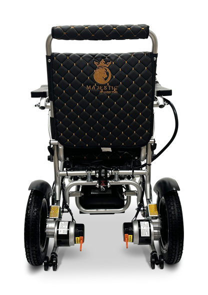 MAJESTIC IQ-8000 Remote Controlled Lightweight Electric Wheelchair Silver Black